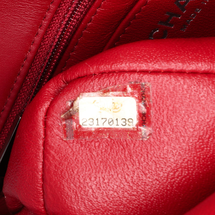 Mini Rectangular Classic Patent Single Flap Red - Gaby Paris