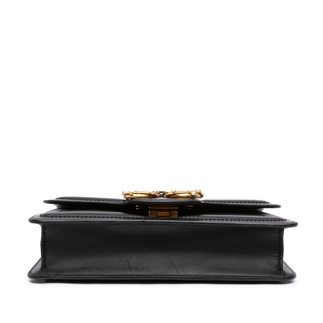 Dolce & Gabbana DG Amore Sac Cuir de veau Noir – vue 3 – GABY PARIS