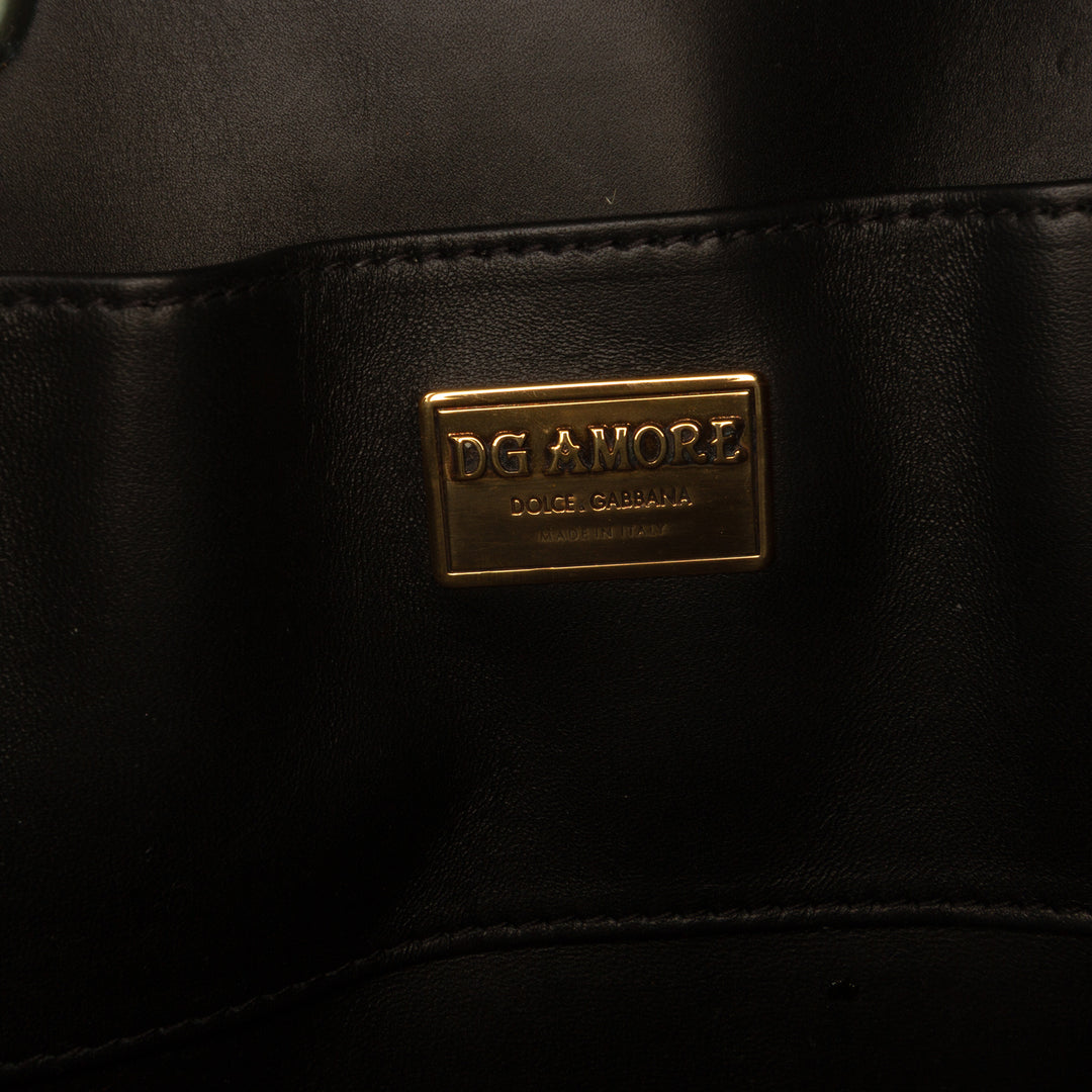 Dolce & Gabbana DG Amore Sac Cuir de veau Noir – vue 5 – GABY PARIS