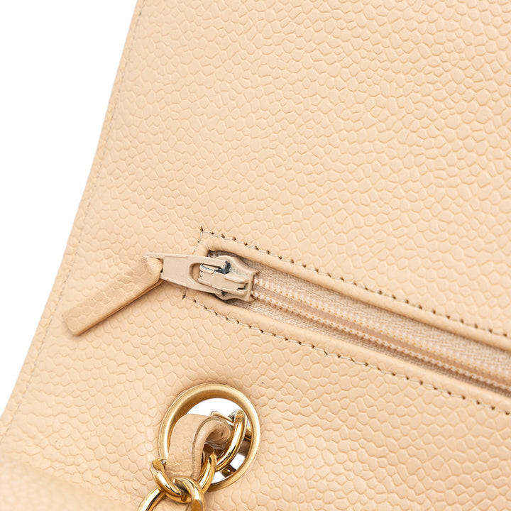 Medium Classic Caviar Double Flap Brown - Gaby Paris
