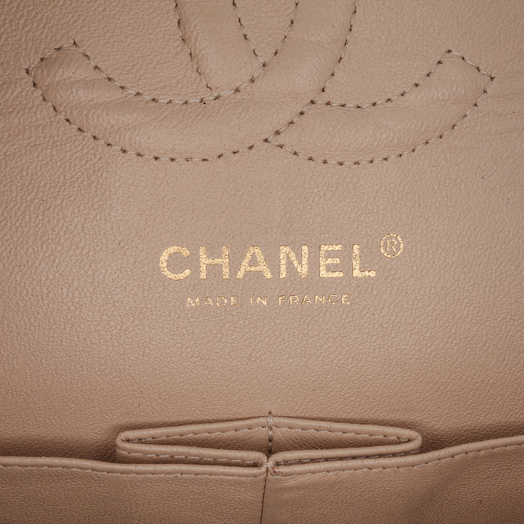 Medium Classic Caviar Double Flap Brown - Gaby Paris