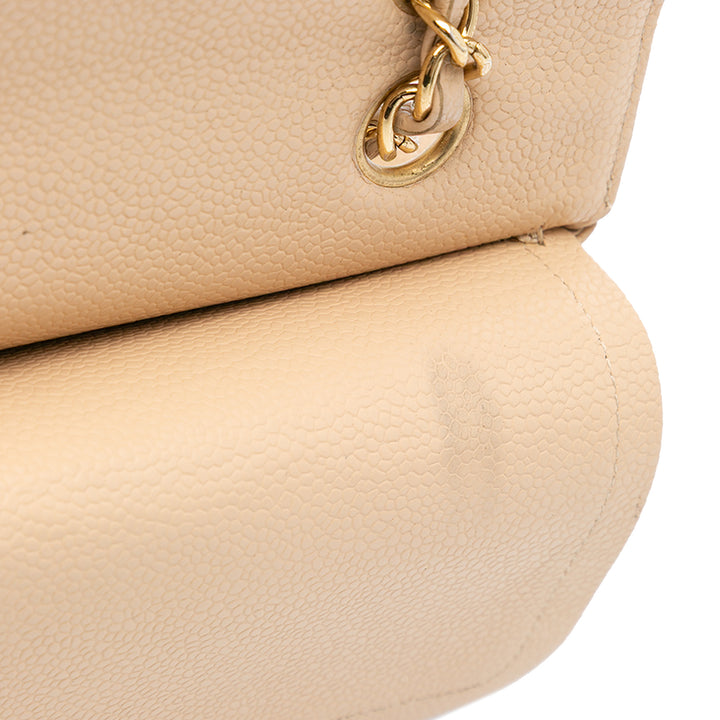 Medium Classic Caviar Double Flap Brown - Gaby Paris
