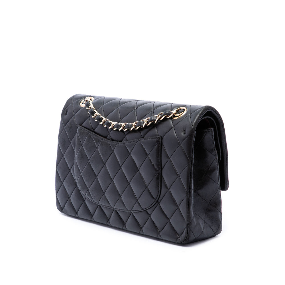 Chanel Classic Double rabat Moyen Cuir d'agneau Noir – vue 2 – GABY PARIS