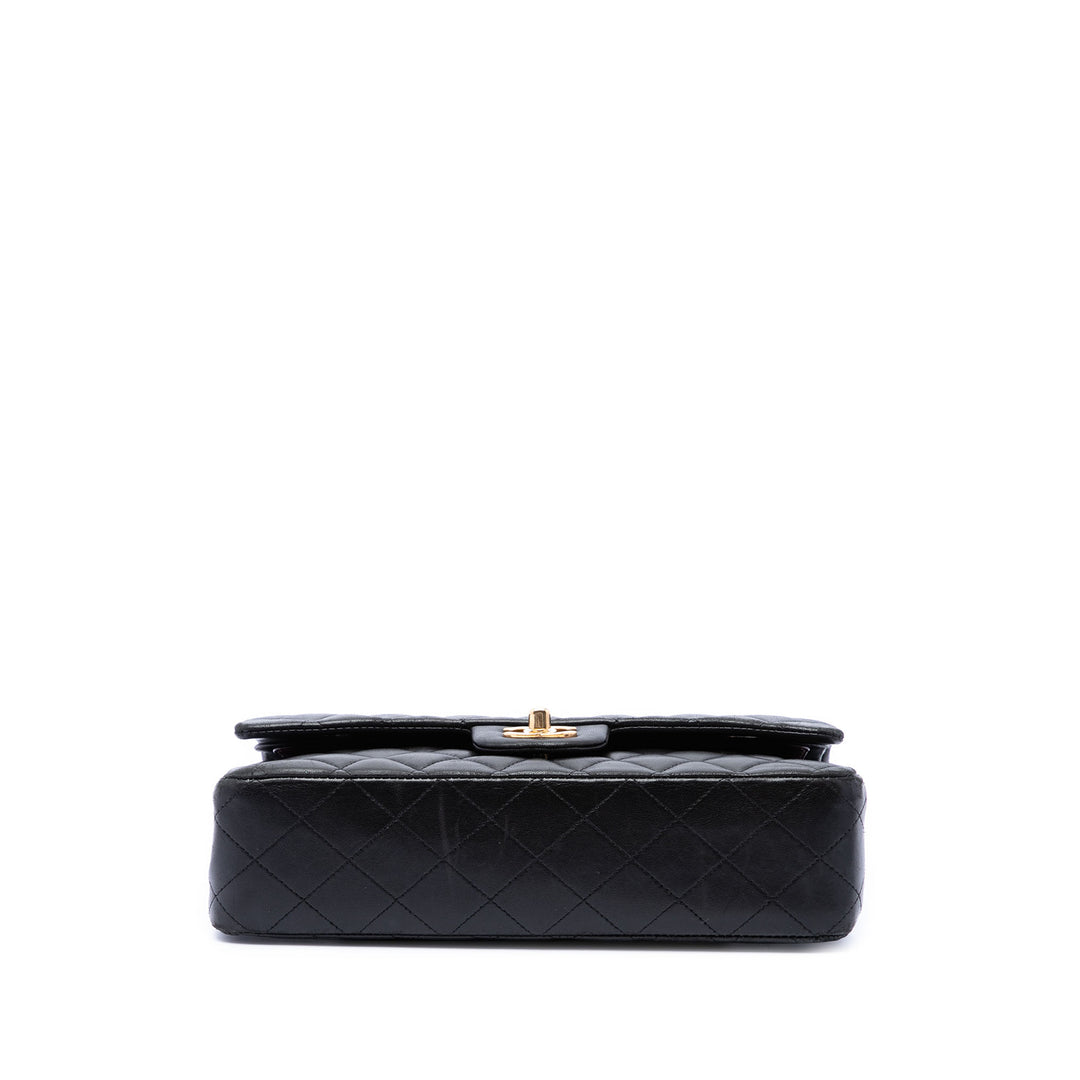 Chanel Classic Double rabat Moyen Cuir d'agneau Noir – vue 3 – GABY PARIS