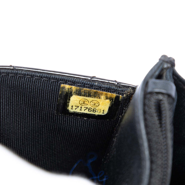 Chanel CC Matelassé Cuir verni Wallet on Chain