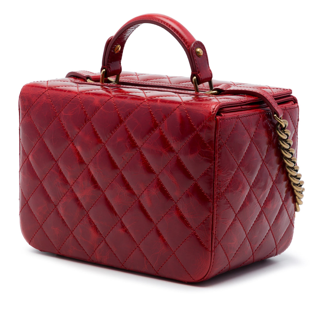 Chanel CC Matelassé Glazed Cuir de veau Vanity