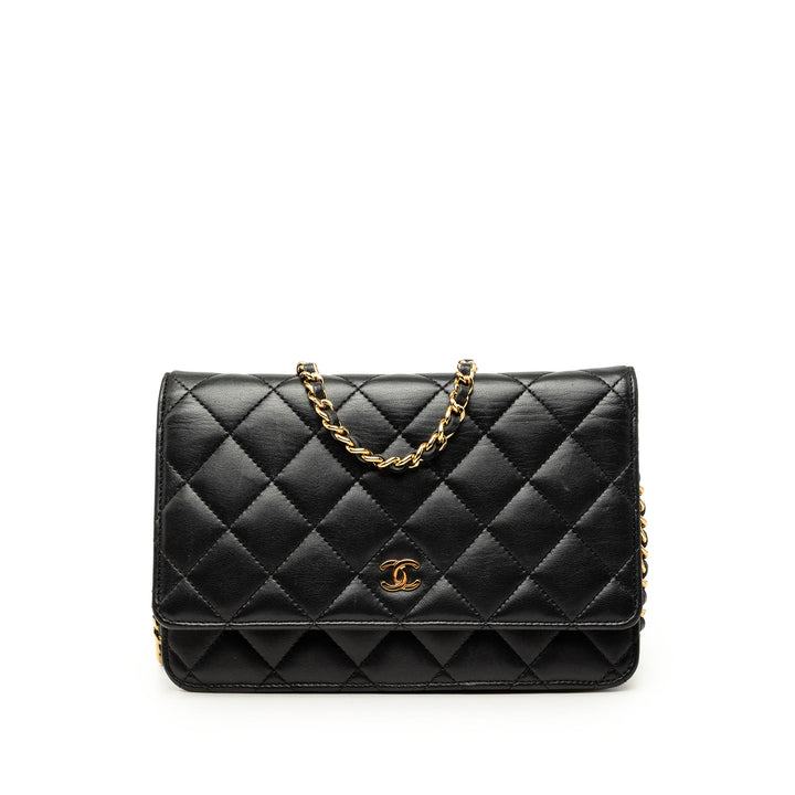 Chanel CC Matelassé Wallet on Chain Cuir d'agneau