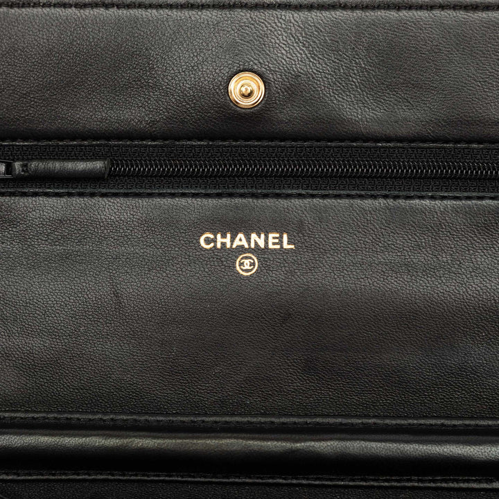 Chanel CC Matelassé Wallet on Chain Cuir d'agneau