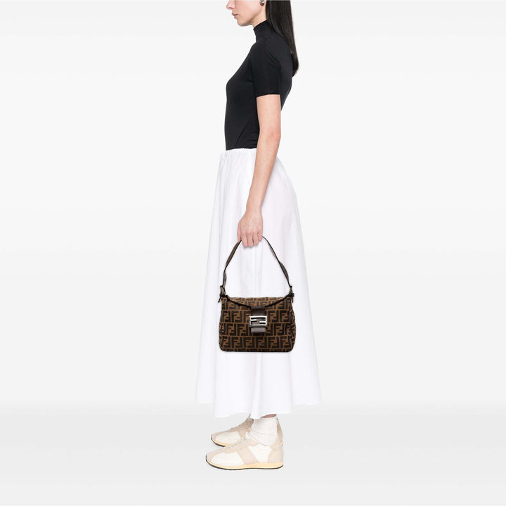 Fendi Zucca Toile Double rabat Mamma
