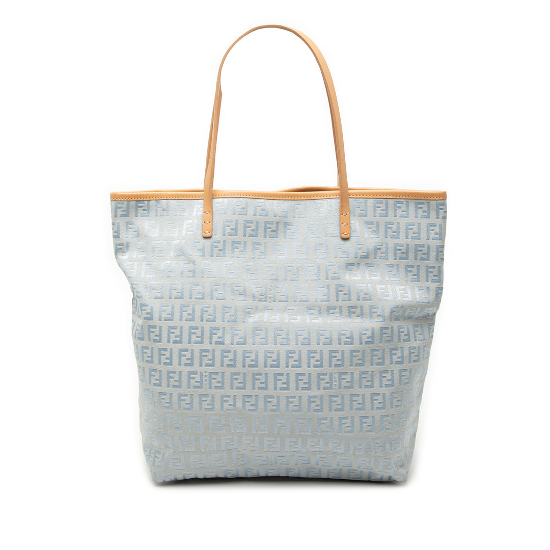 Fendi Small Zucchino Toile Roll Cabas