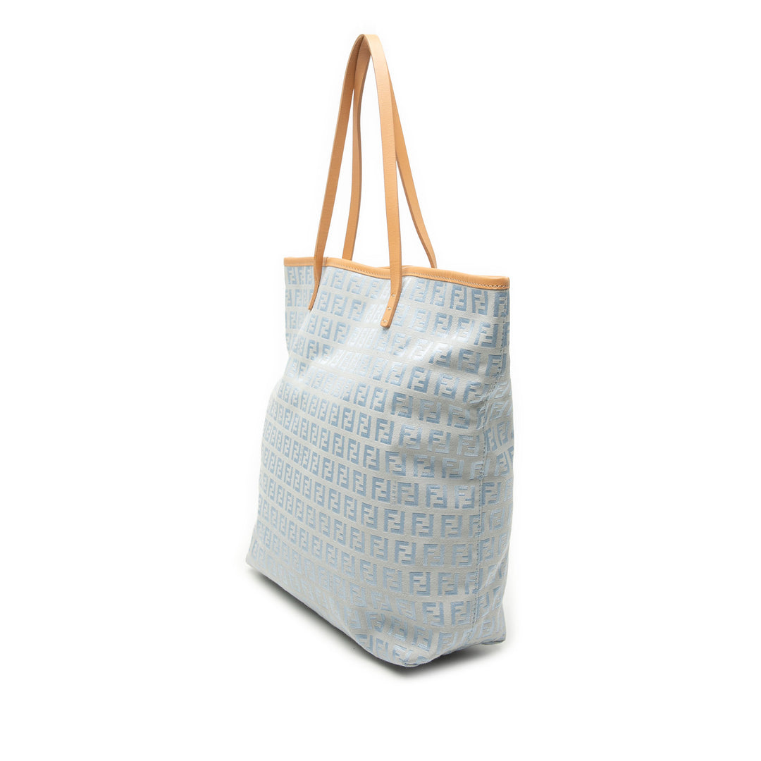 Fendi Small Zucchino Toile Roll Cabas