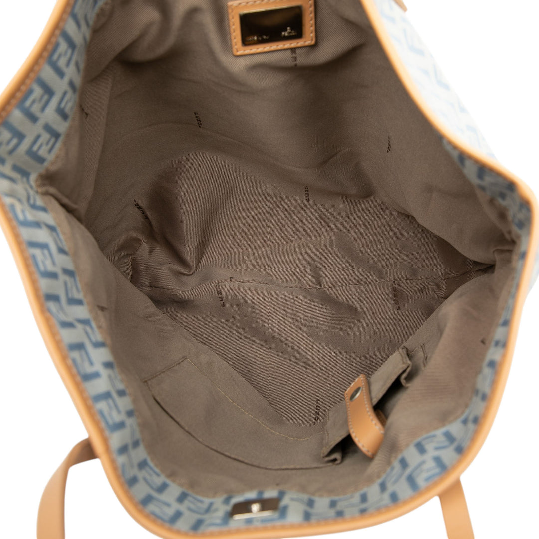 Fendi Small Zucchino Toile Roll Cabas