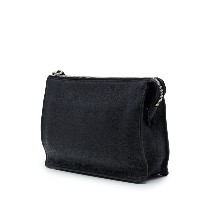 Vitello Daino Wristlet Pochette Noir