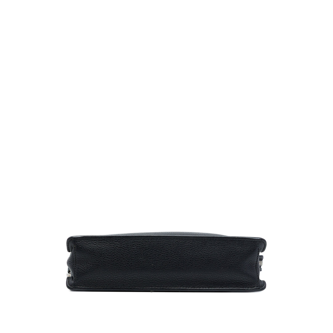 Vitello Daino Wristlet Pochette Noir