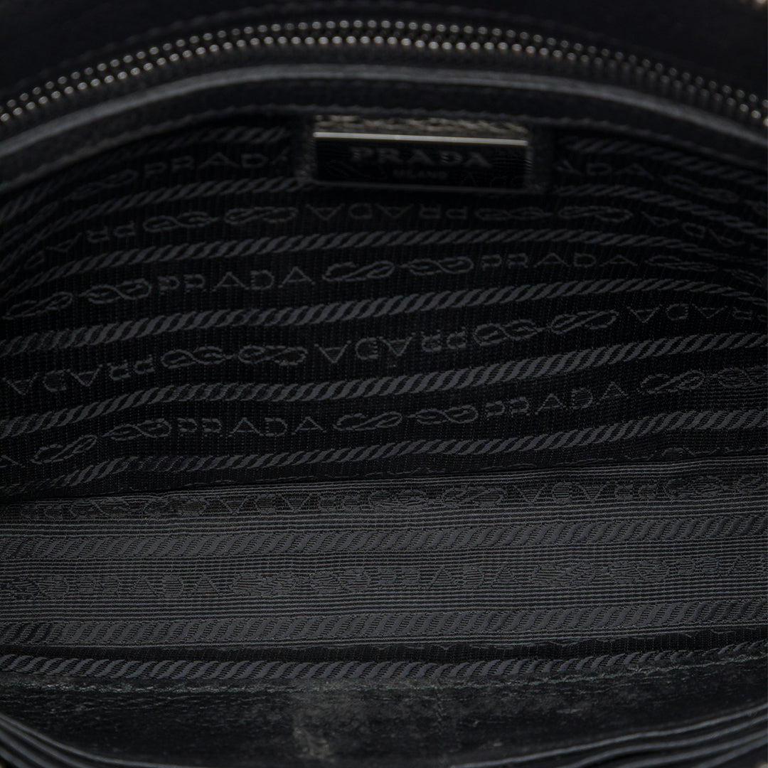 Vitello Daino Wristlet Pochette Noir
