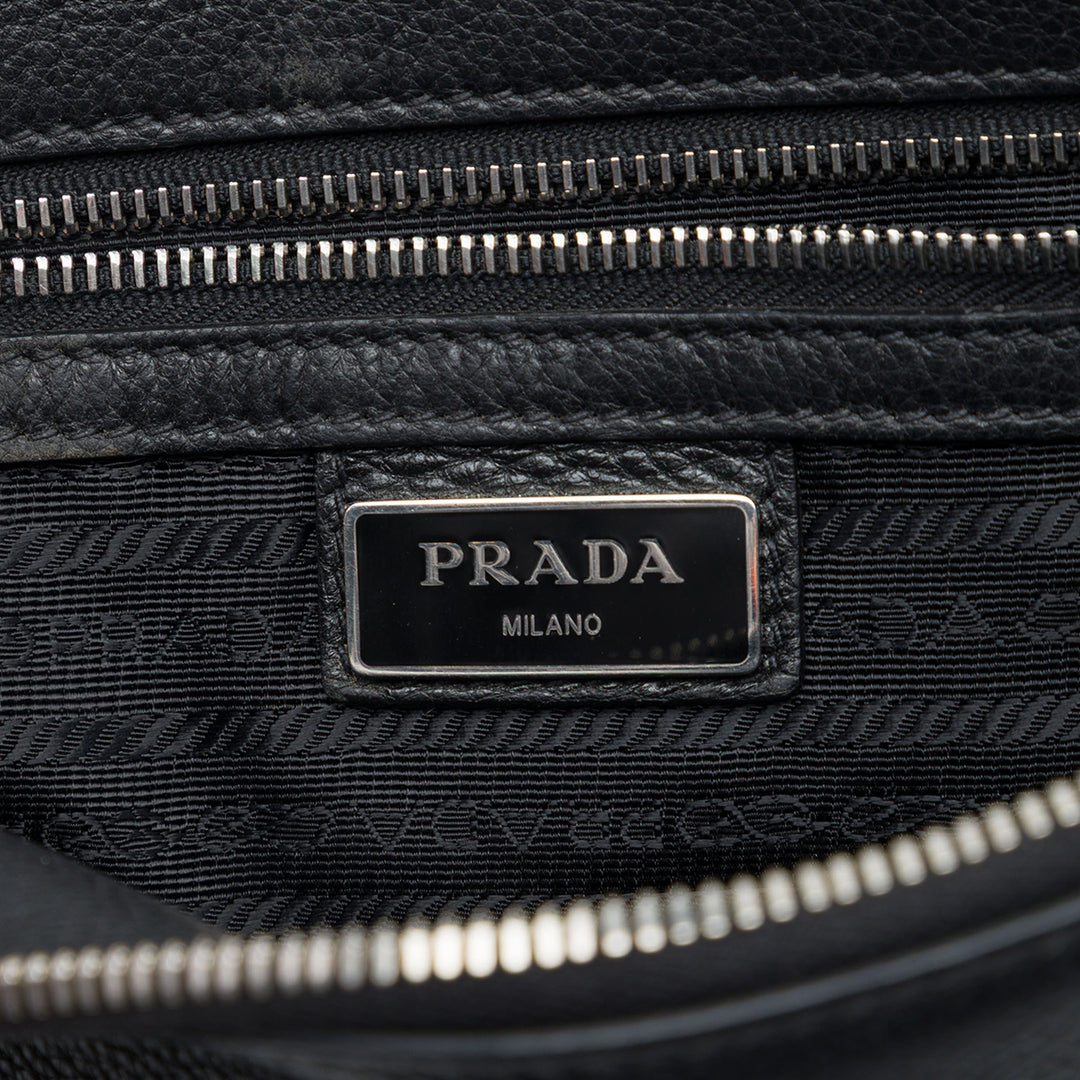 Vitello Daino Wristlet Pochette Noir