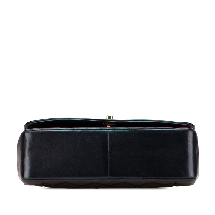 Medium Lambskin Diana Flap Black - Gaby Paris