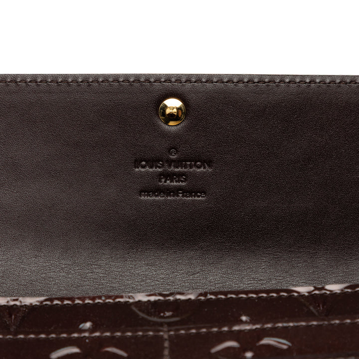 Sarah Portefeuille Cuir verni Monogram Violet