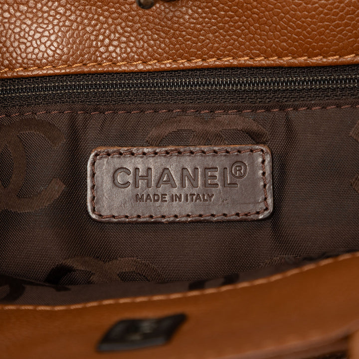 Chanel CC Caviar Turnlock Cabas