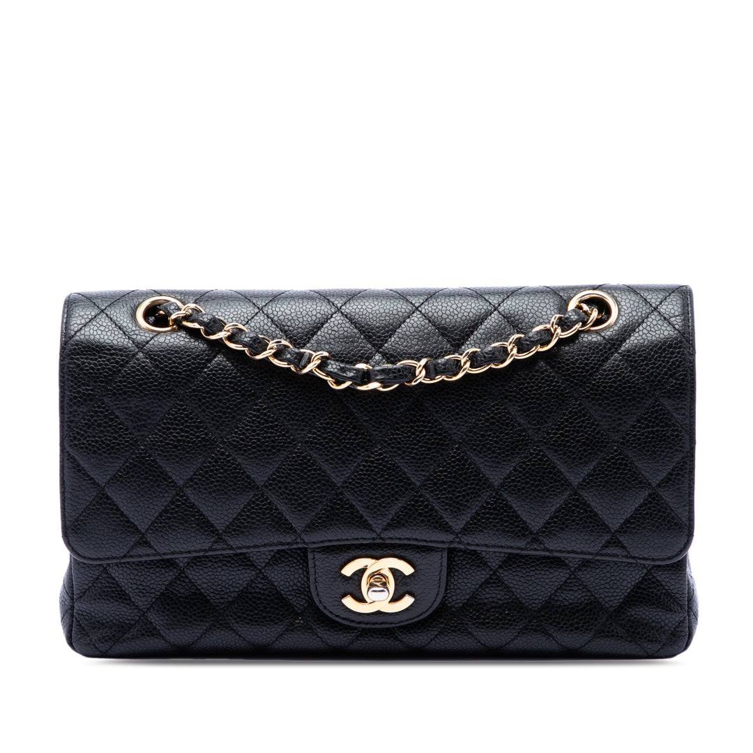 Chanel Medium Classic Caviar Double rabat