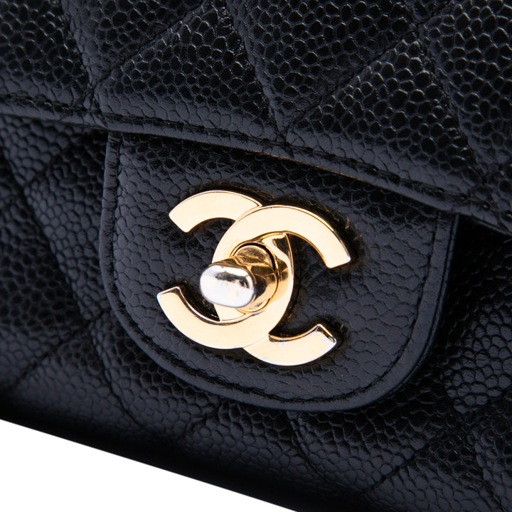 Chanel Medium Classic Caviar Double rabat