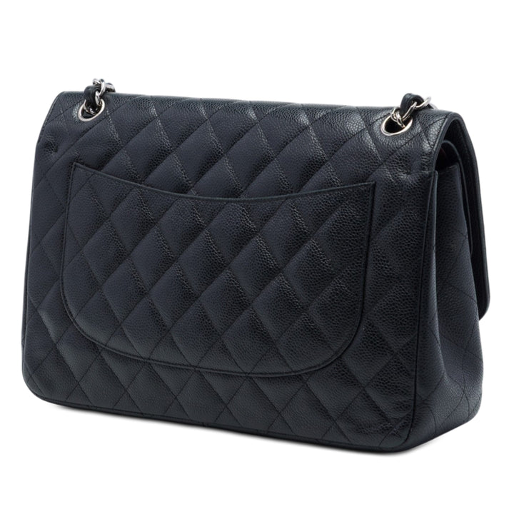 Chanel Classic Double rabat Jumbo Cuir caviar