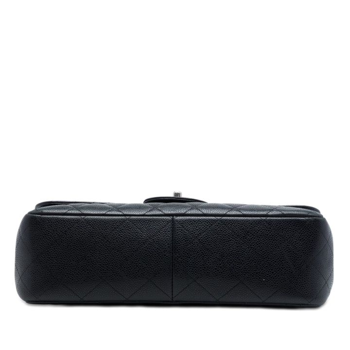 Chanel Classic Double rabat Jumbo Cuir caviar
