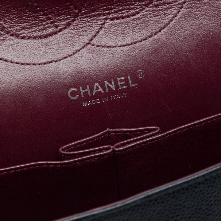 Chanel Classic Double rabat Jumbo Cuir caviar