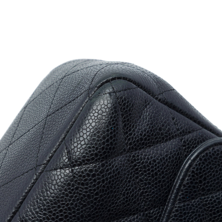 Chanel Classic Double rabat Jumbo Cuir caviar