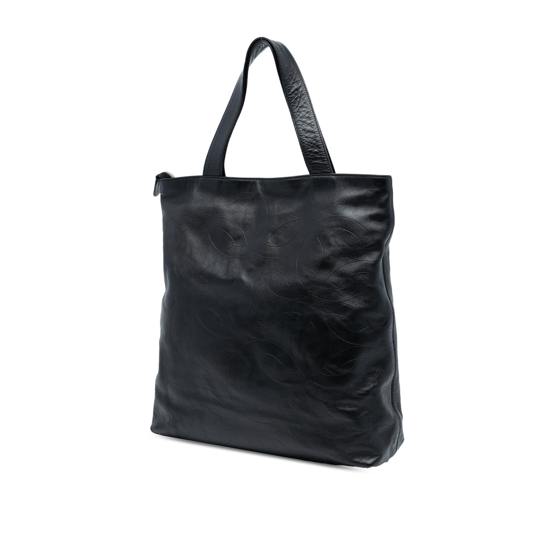 Chanel CC embossé Cabas Cuir