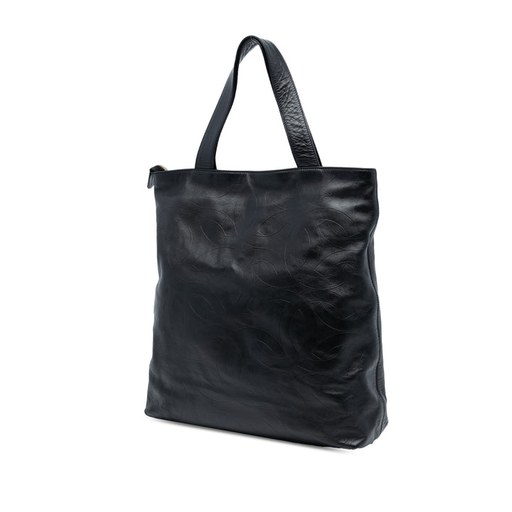 Chanel CC embossé Cabas Cuir
