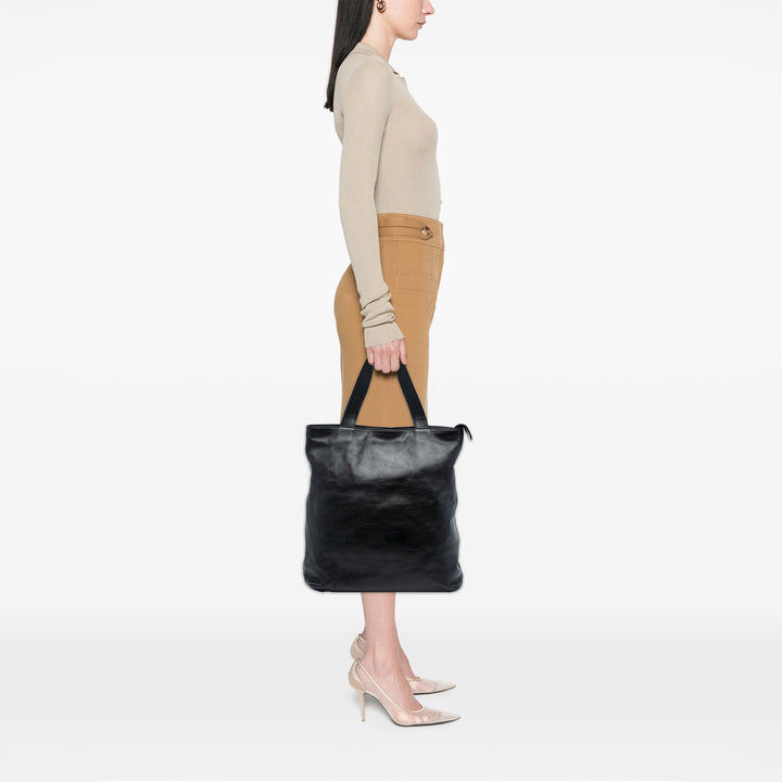 Chanel CC embossé Cabas Cuir