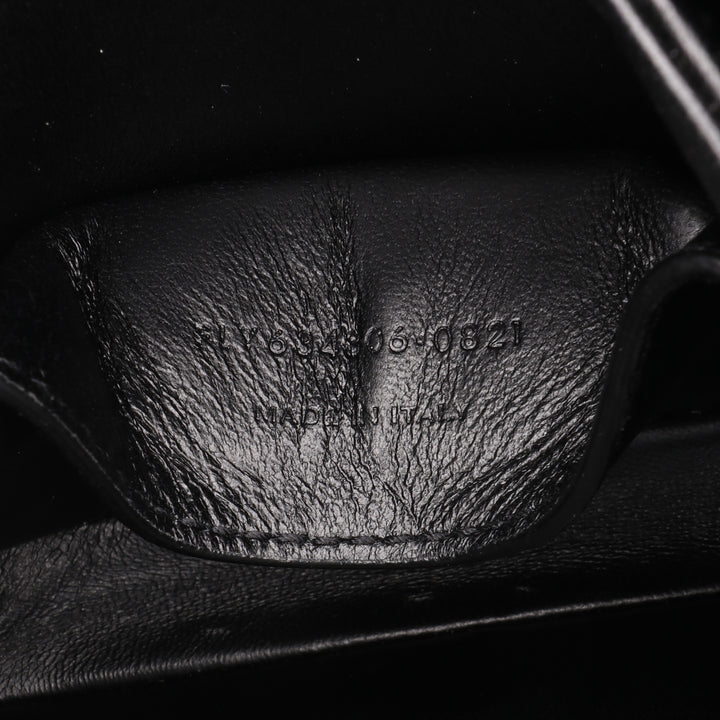 Saint Laurent Small Tweed Solferino Sac porté croisé Noir