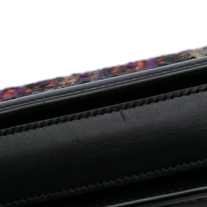 Saint Laurent Small Tweed Solferino Sac porté croisé Noir