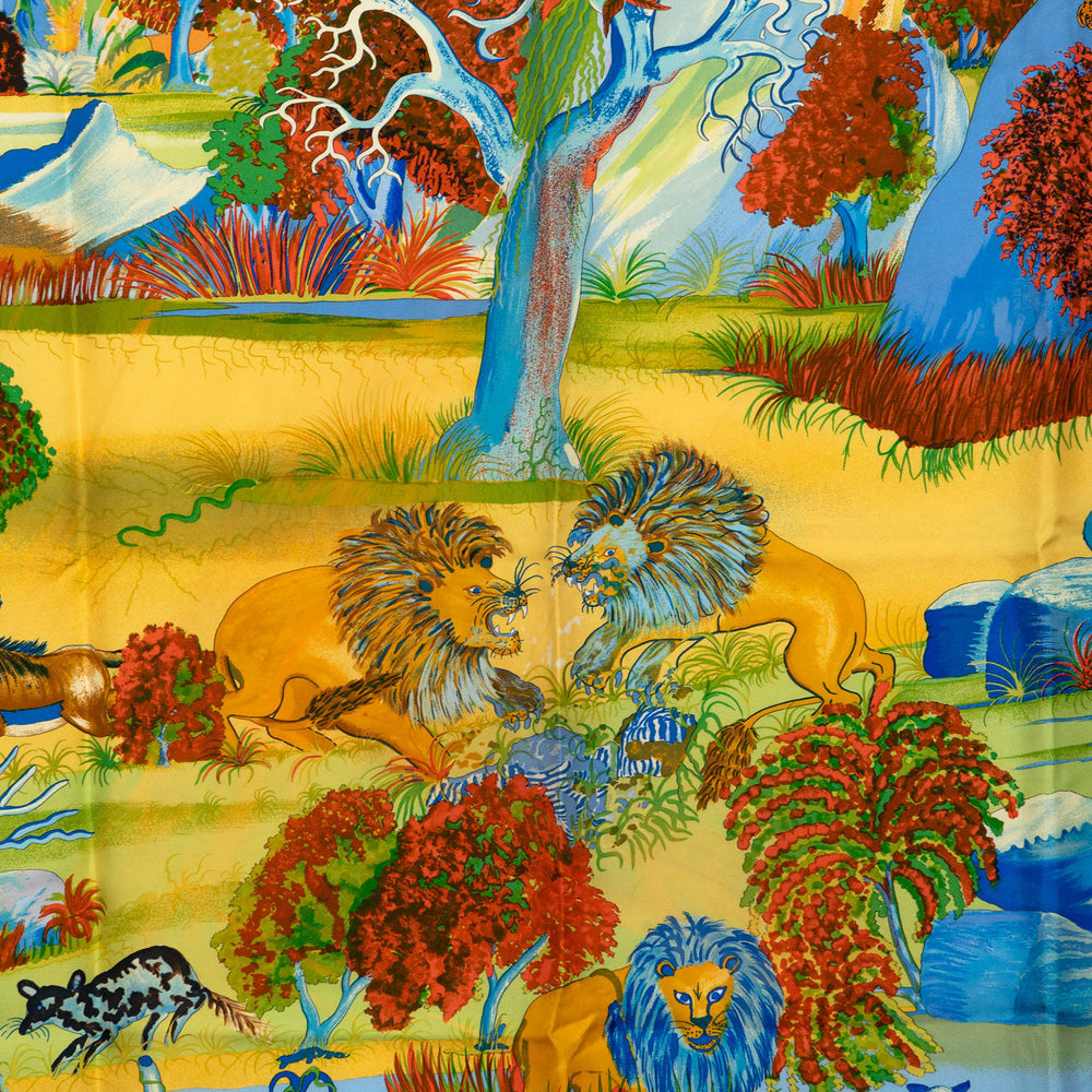 Hermès Carré Nuba Mountain 90 Multi Multicolore – vue 2 – GABY PARIS