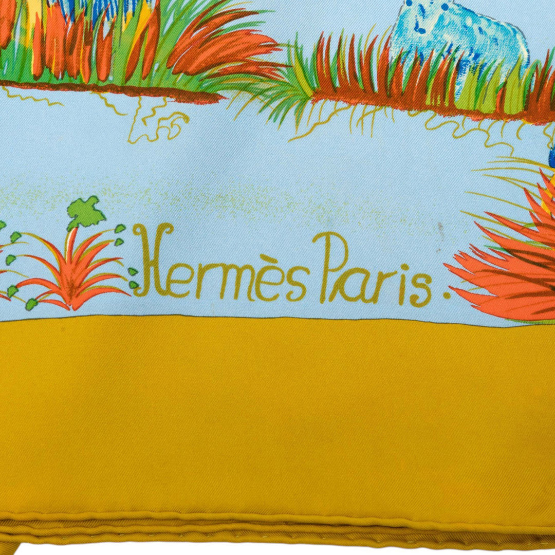 Hermès Carré Nuba Mountain 90 Multi Multicolore – vue 3 – GABY PARIS