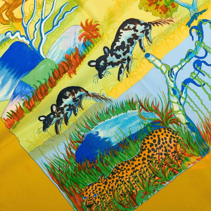 Hermès Carré Nuba Mountain 90 Multi Multicolore – vue 7 – GABY PARIS