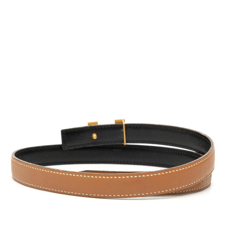 Hermès Gulliver et Box Veau Constance H Reversible Belt