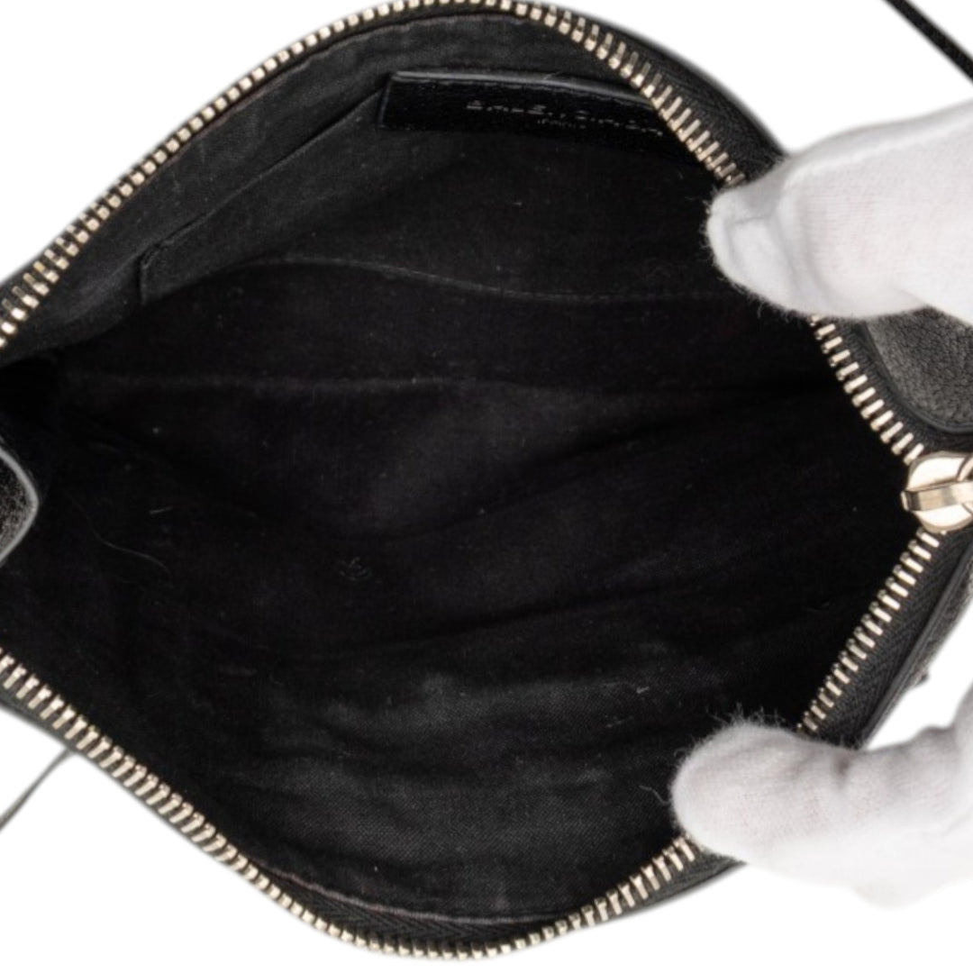 Balenciaga Chevre Motocross Classic Metallic Edge Pochette