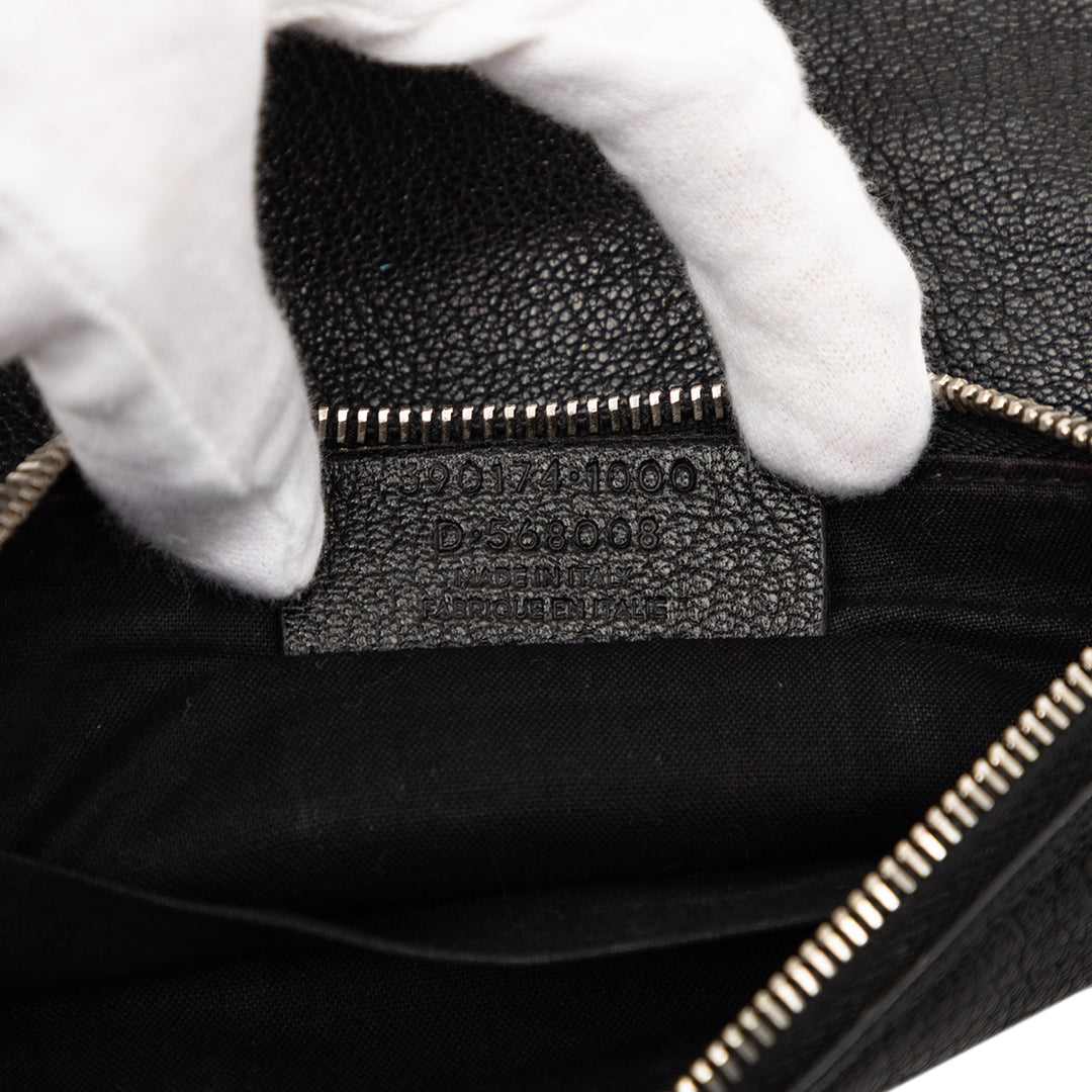 Balenciaga Chevre Motocross Classic Metallic Edge Pochette