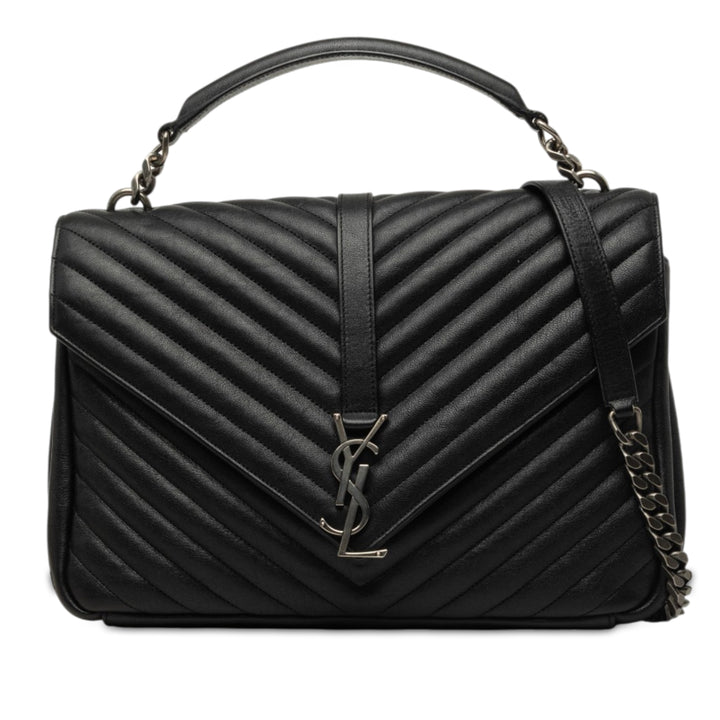 Chevron College Sac Grand de mouton Noir