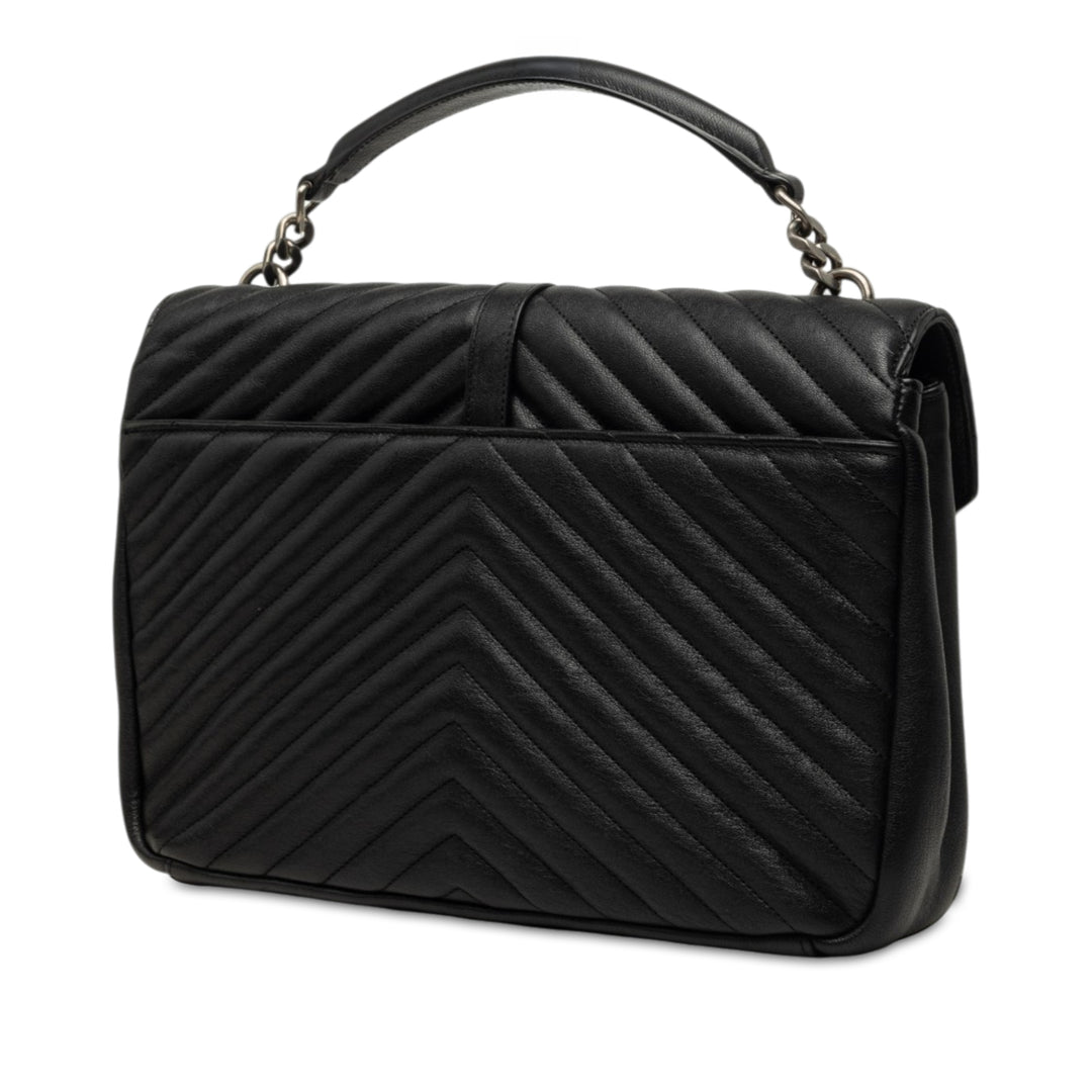 Chevron College Sac Grand de mouton Noir