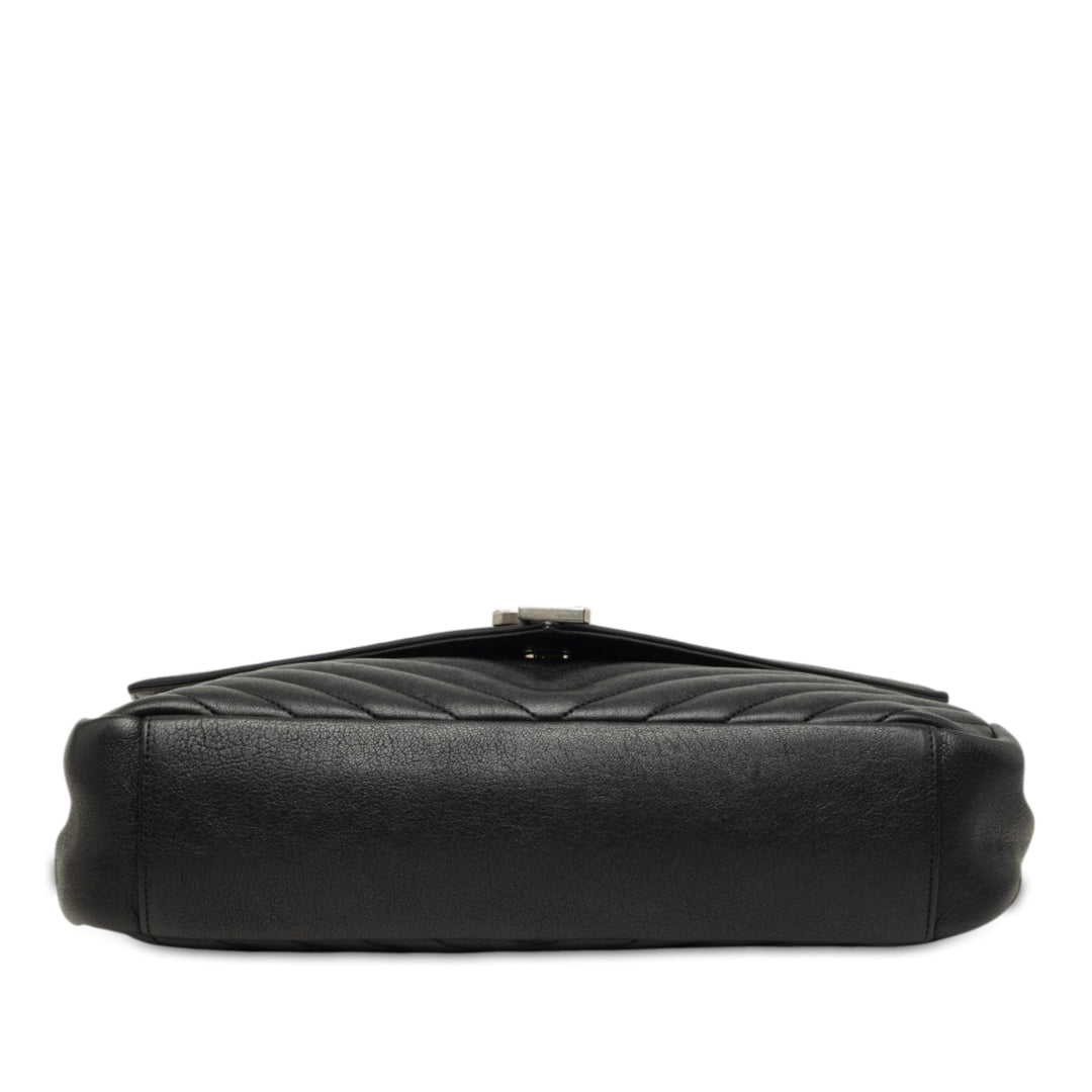 Chevron College Sac Grand de mouton Noir