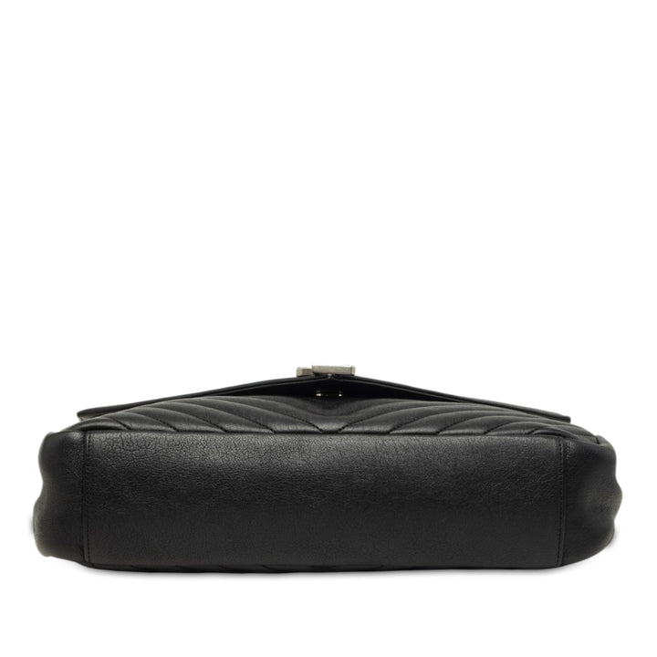 Chevron College Sac Grand de mouton Noir