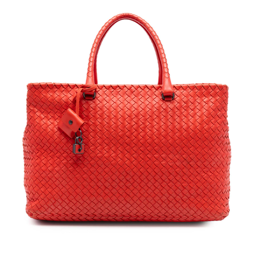 Intrecciato Brick Cabas nappa Orange