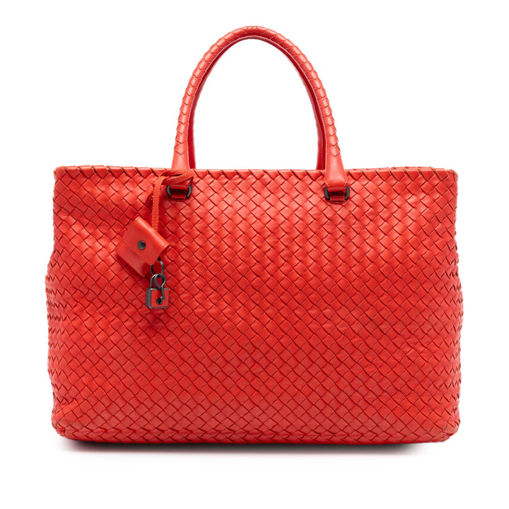 Intrecciato Brick Cabas nappa Orange