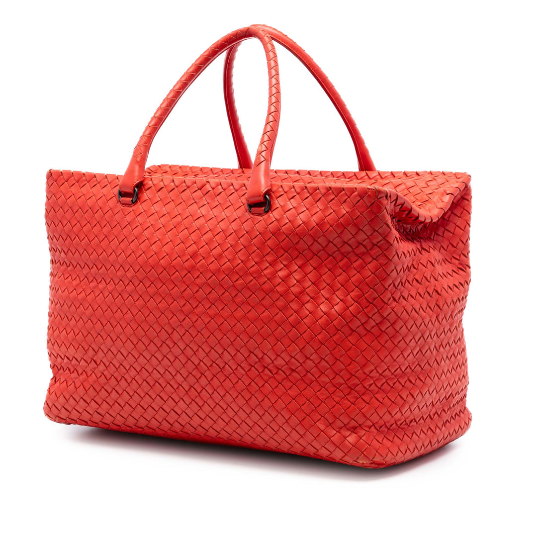 Intrecciato Brick Cabas nappa Orange