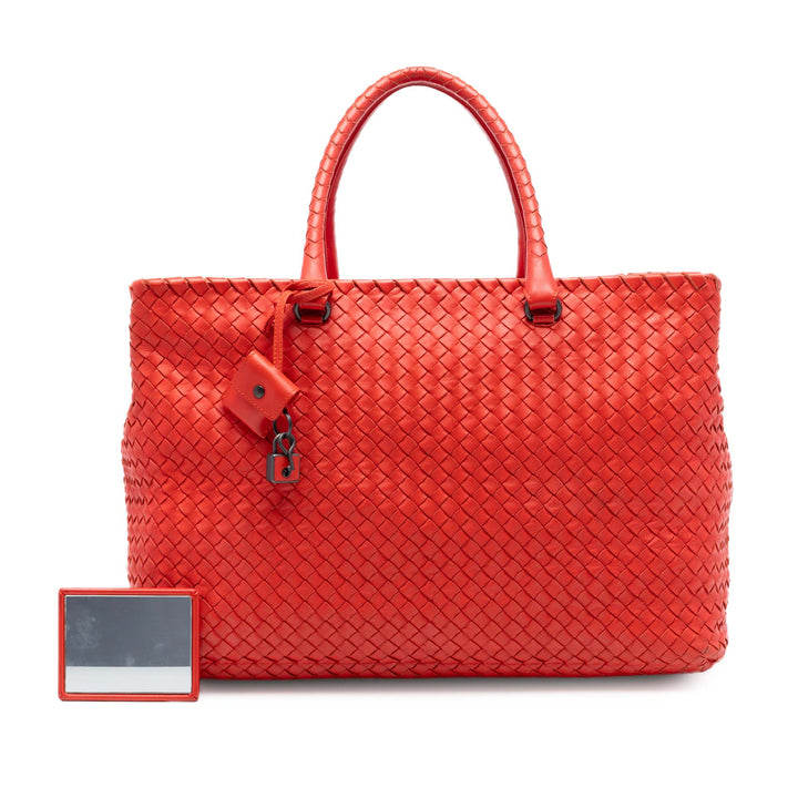 Intrecciato Brick Cabas nappa Orange