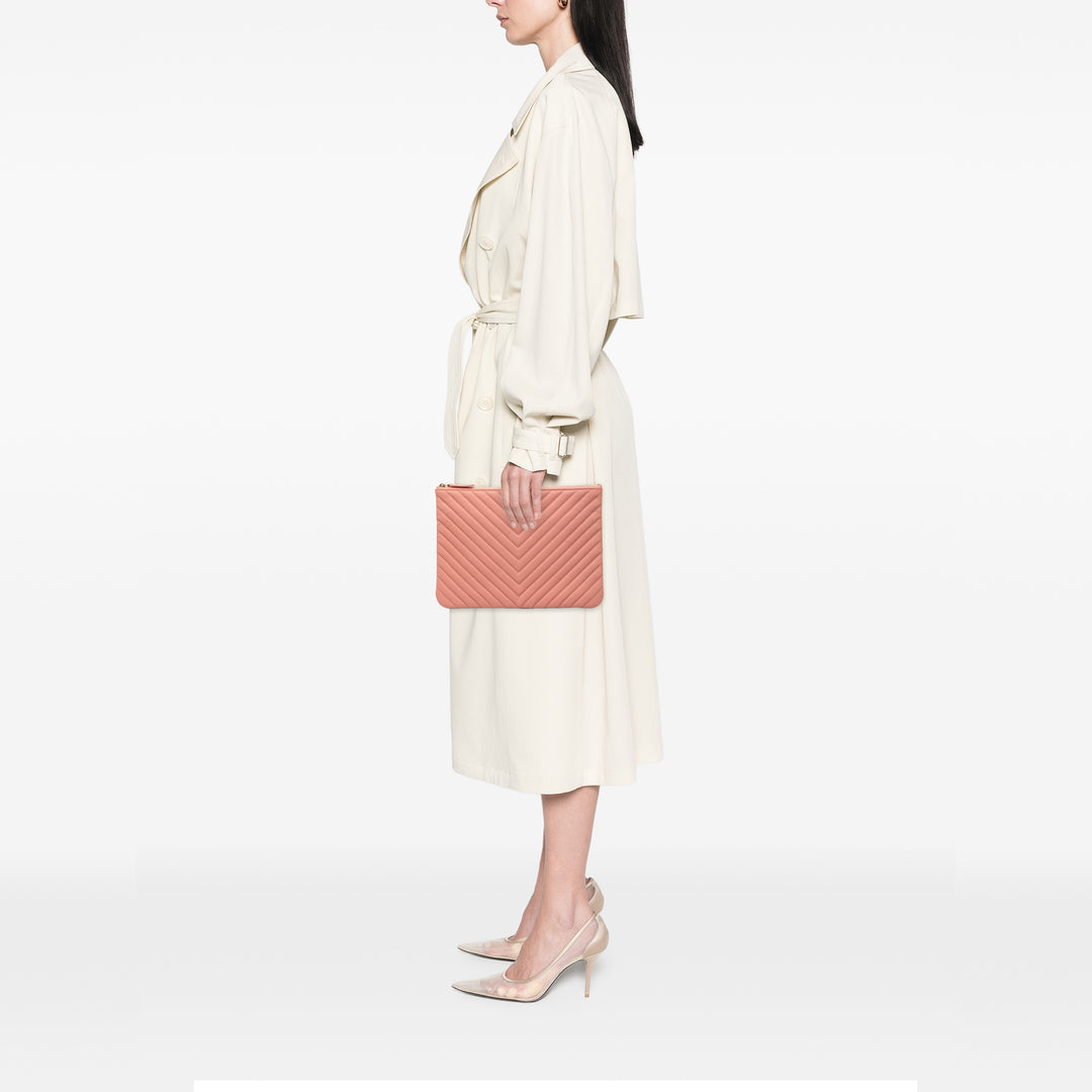 Chanel Medium CC Chevron Caviar O Étui Pochette