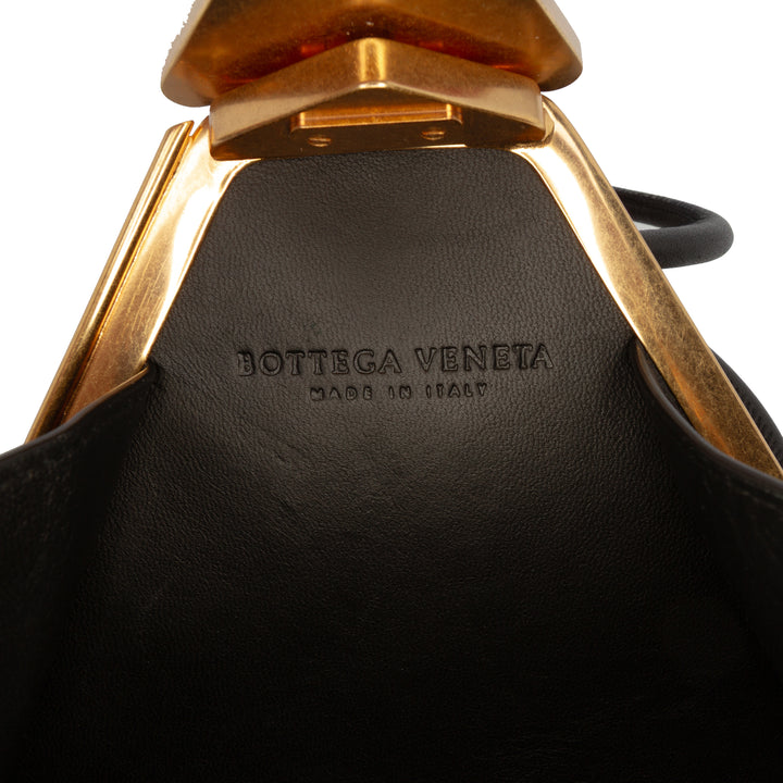 Bottega Veneta Pyramid Pochette Cuir de veau Noir – vue 5 – GABY PARIS